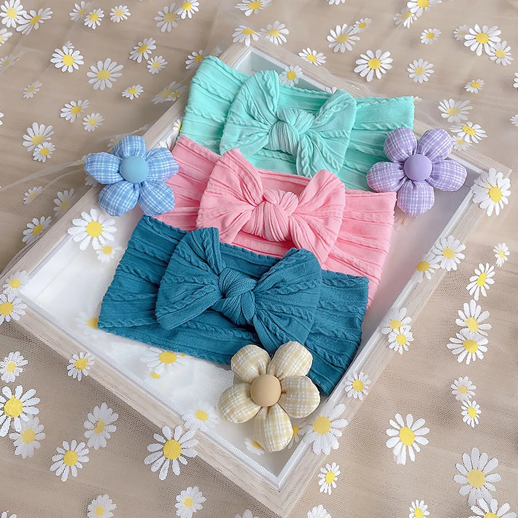 Cute Solid Color Cloth Bowknot Hair Band