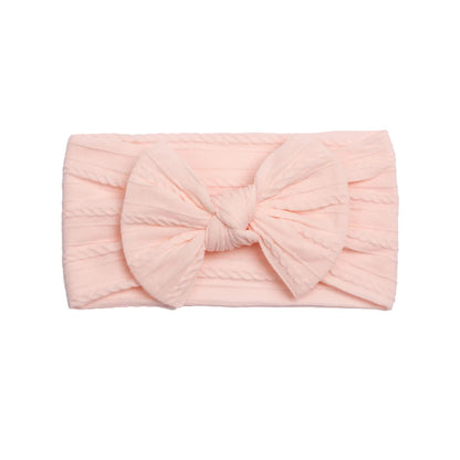 Cute Solid Color Cloth Bowknot Hair Band