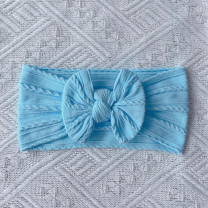 Cute Solid Color Cloth Bowknot Hair Band