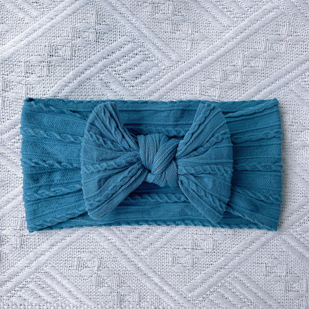 Cute Solid Color Cloth Bowknot Hair Band