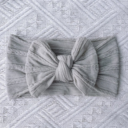 Cute Solid Color Cloth Bowknot Hair Band