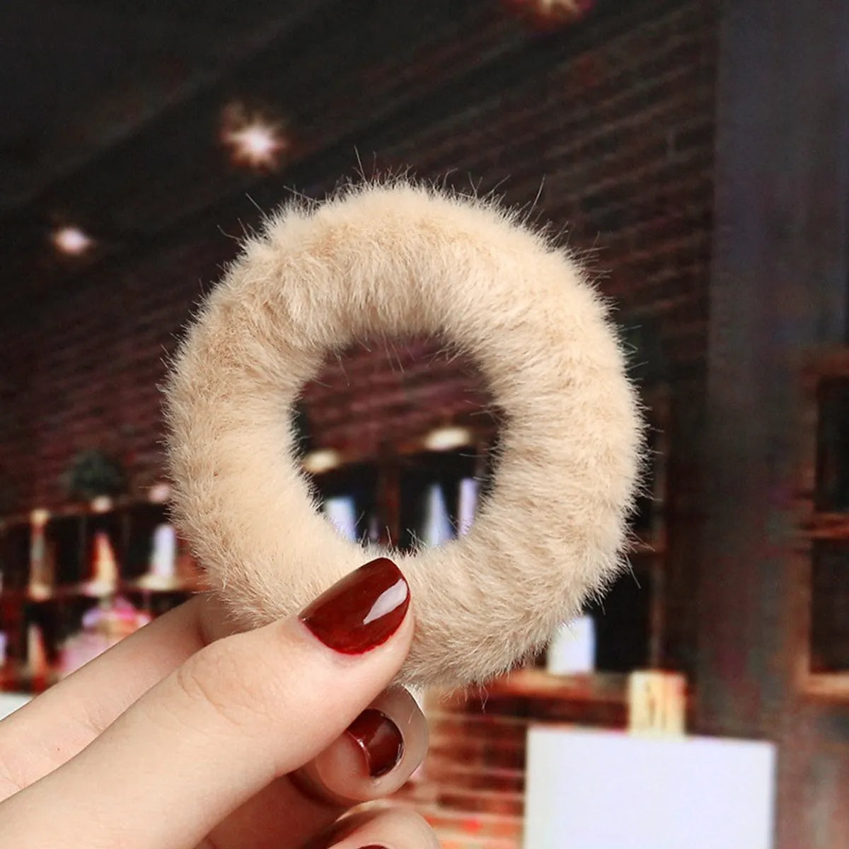 Cute Solid Color Cloth Hair Tie 1 Piece