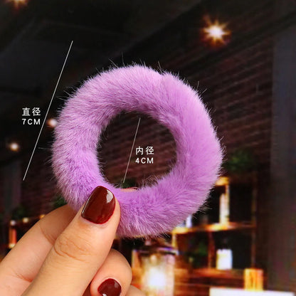 Cute Solid Color Cloth Hair Tie 1 Piece