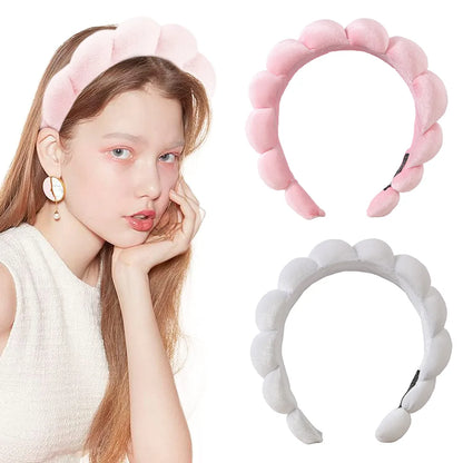 Cute Solid Color Cloth Sponge Hair Band