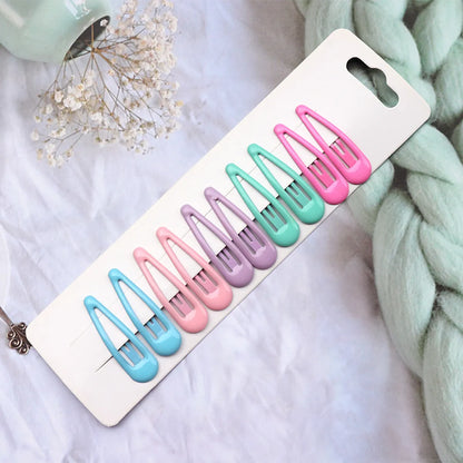 Cute Solid Color Plastic Hair Clip 1 Set