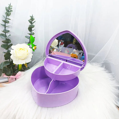 Cute Solid Color Plastic Jewelry Boxes