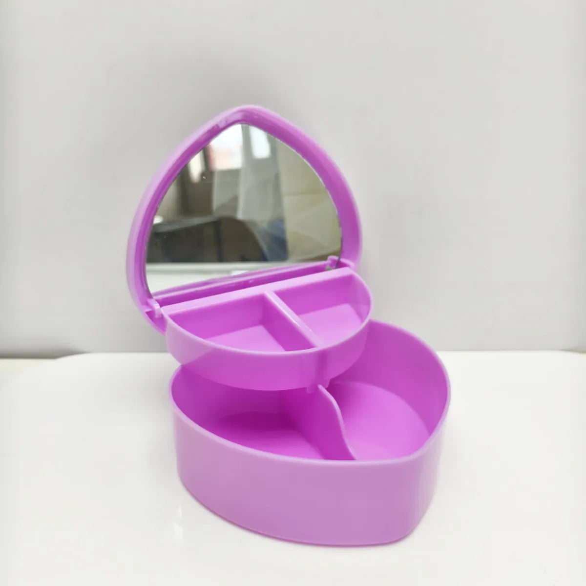 Cute Solid Color Plastic Jewelry Boxes