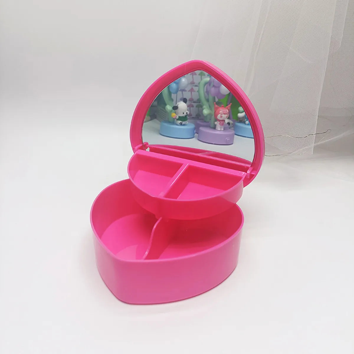 Cute Solid Color Plastic Jewelry Boxes