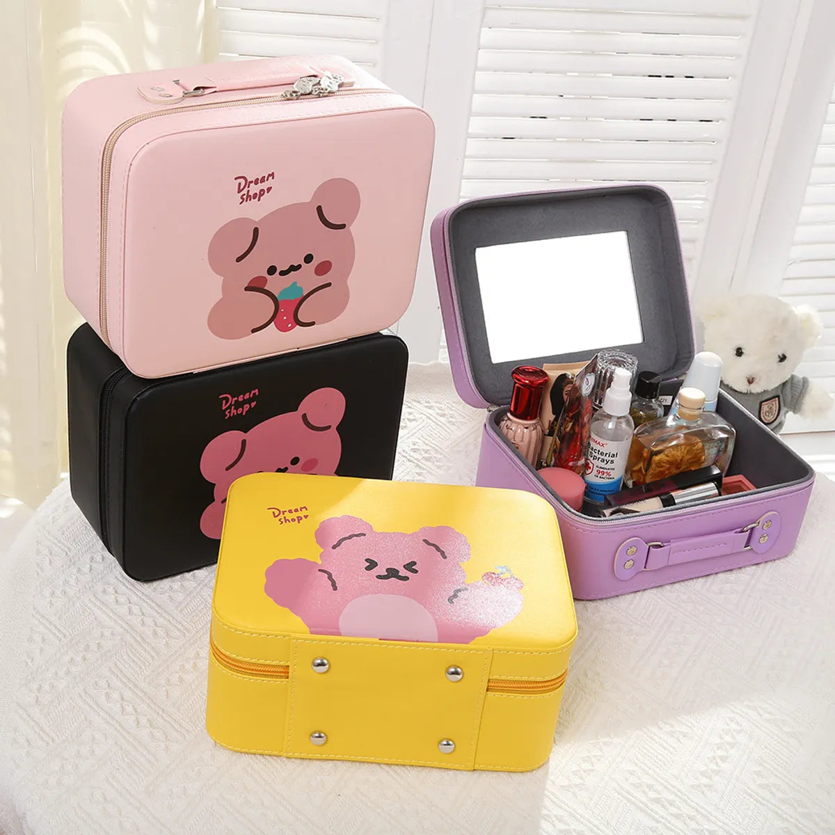 Cute Solid Color Pu Leather Wholesale Jewelry Boxes