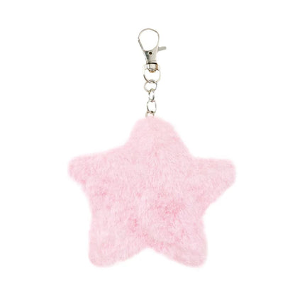 Cute Star Imitation Fur Alloy Bag Pendant Keychain