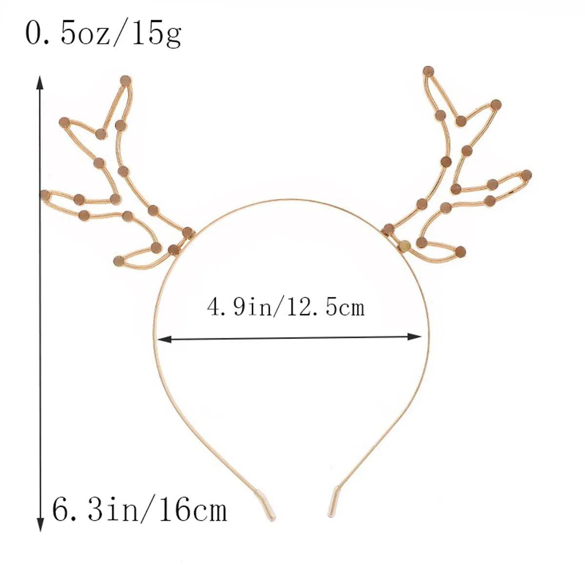 Cute Streetwear Deer Alloy Hair Band