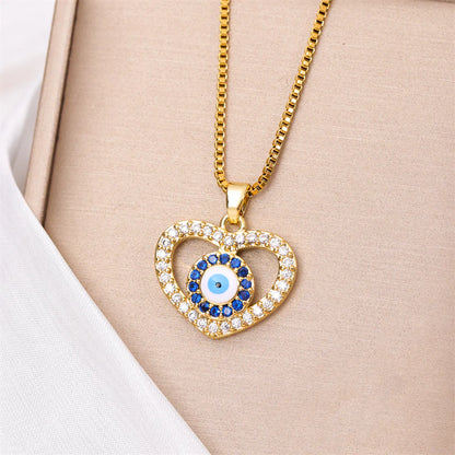 Stainless Steel Titanium Steel 18K Gold Plated Cute Streetwear Plating Inlay Little Bear Panda Zircon Pendant Necklace