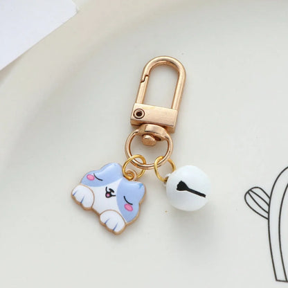 Cute Sweet Animal Bell Alloy Bag Pendant Keychain