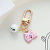 Cute Sweet Animal Bell Alloy Bag Pendant Keychain