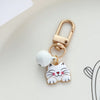 Cute Sweet Animal Bell Alloy Bag Pendant Keychain