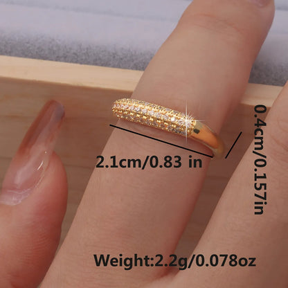 Cute Sweet Animal Heart Shape Mermaid Copper Plating Inlay Zircon 18k Gold Plated Women's Open Rings