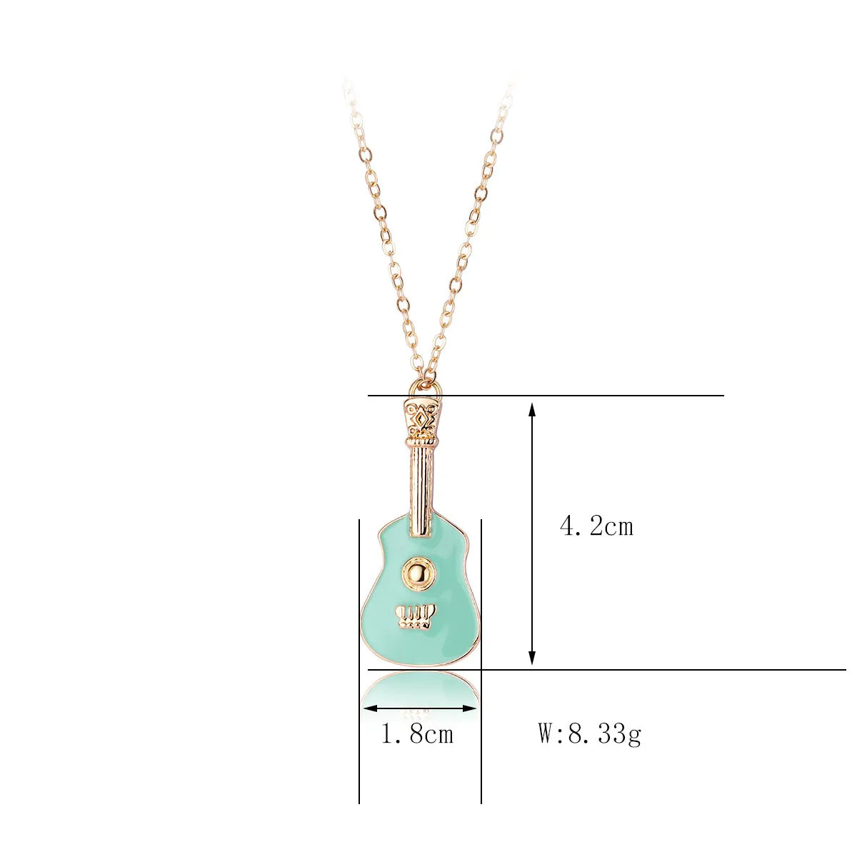 Cute Sweet Artistic Violin Alloy Plating Kid'S Pendant Necklace