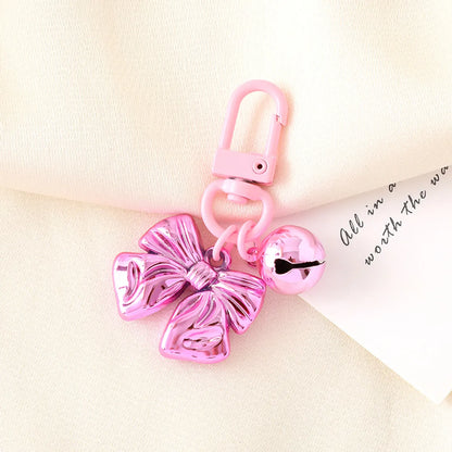 Cute Sweet Bow Knot Arylic Bag Pendant Keychain