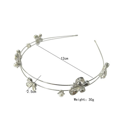 Women'S Cute Sweet Butterfly Alloy Inlay Zircon Hair Band