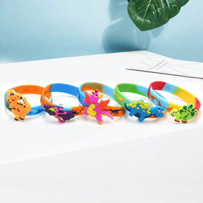 Cute Sweet Color Block Silica Gel Wholesale Wristband