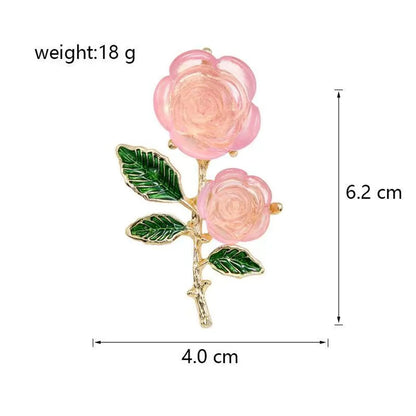 Cute Sweet Flower Artificial Crystal Alloy Plating Women'S Brooches