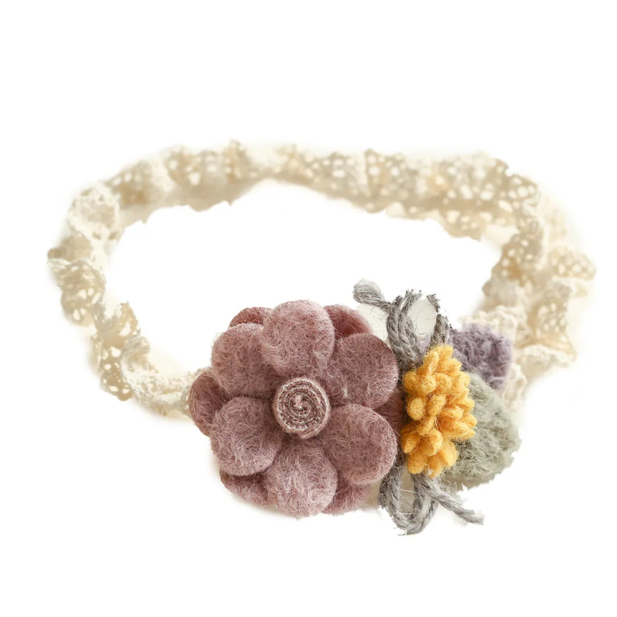 Cute Sweet Flower Cloth Patchwork Hair Band