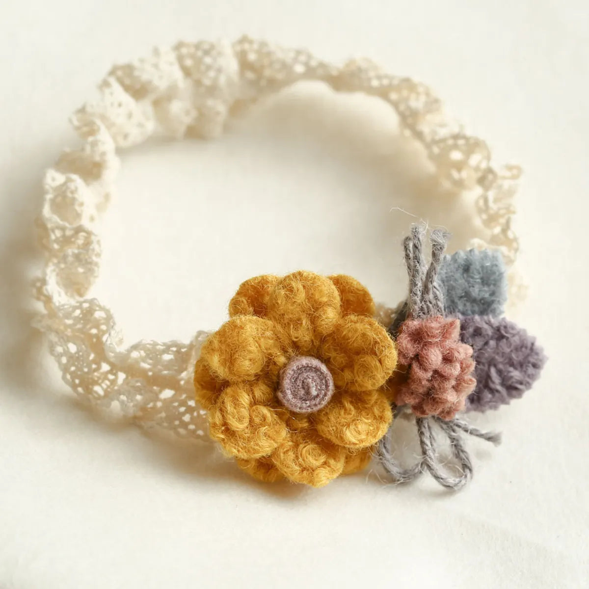 Cute Sweet Flower Cloth Patchwork Hair Band