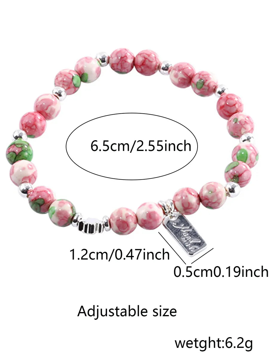 Cute Sweet Flower Plastic Wholesale Bracelets