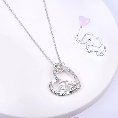 Cute Sweet Heart Shape Alloy Plating Inlay Rhinestones Gold Plated Silver Plated Women's Necklace