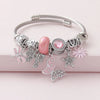 Cute Sweet Pastoral Star Heart Shape Bow Knot Rhinestones Alloy Copper Wholesale Bangle