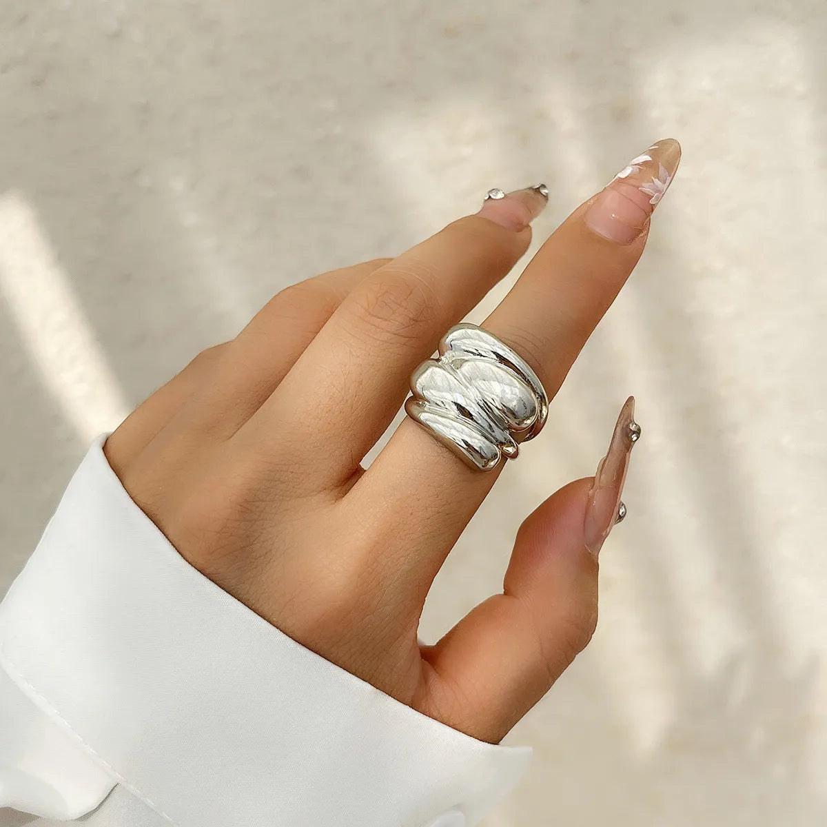 Cute Sweet Simple Style Flower Alloy Women'S Rings