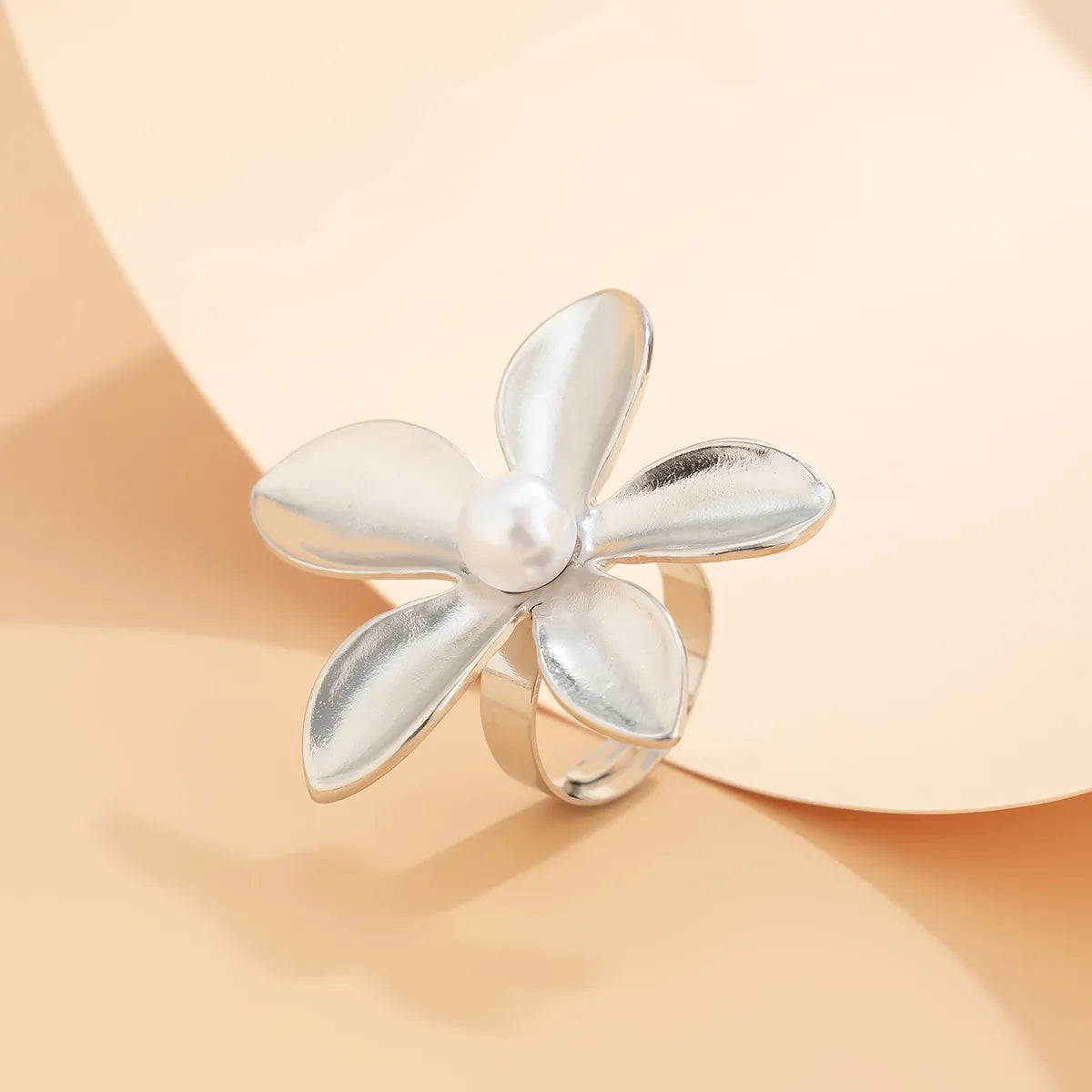 Cute Sweet Simple Style Flower Alloy Women'S Rings