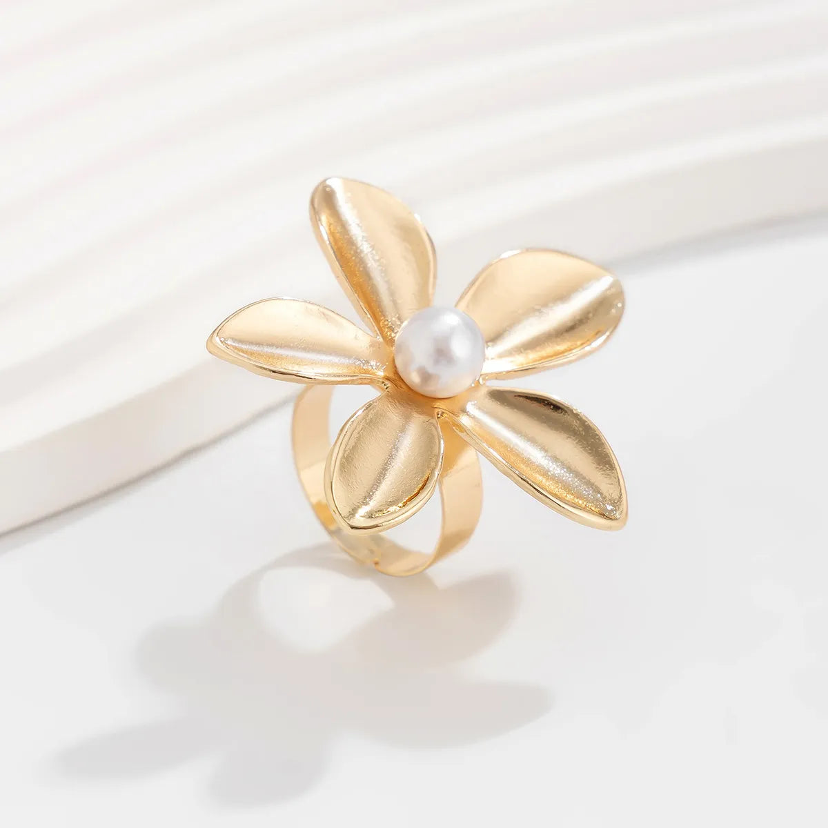 Cute Sweet Simple Style Flower Alloy Women'S Rings