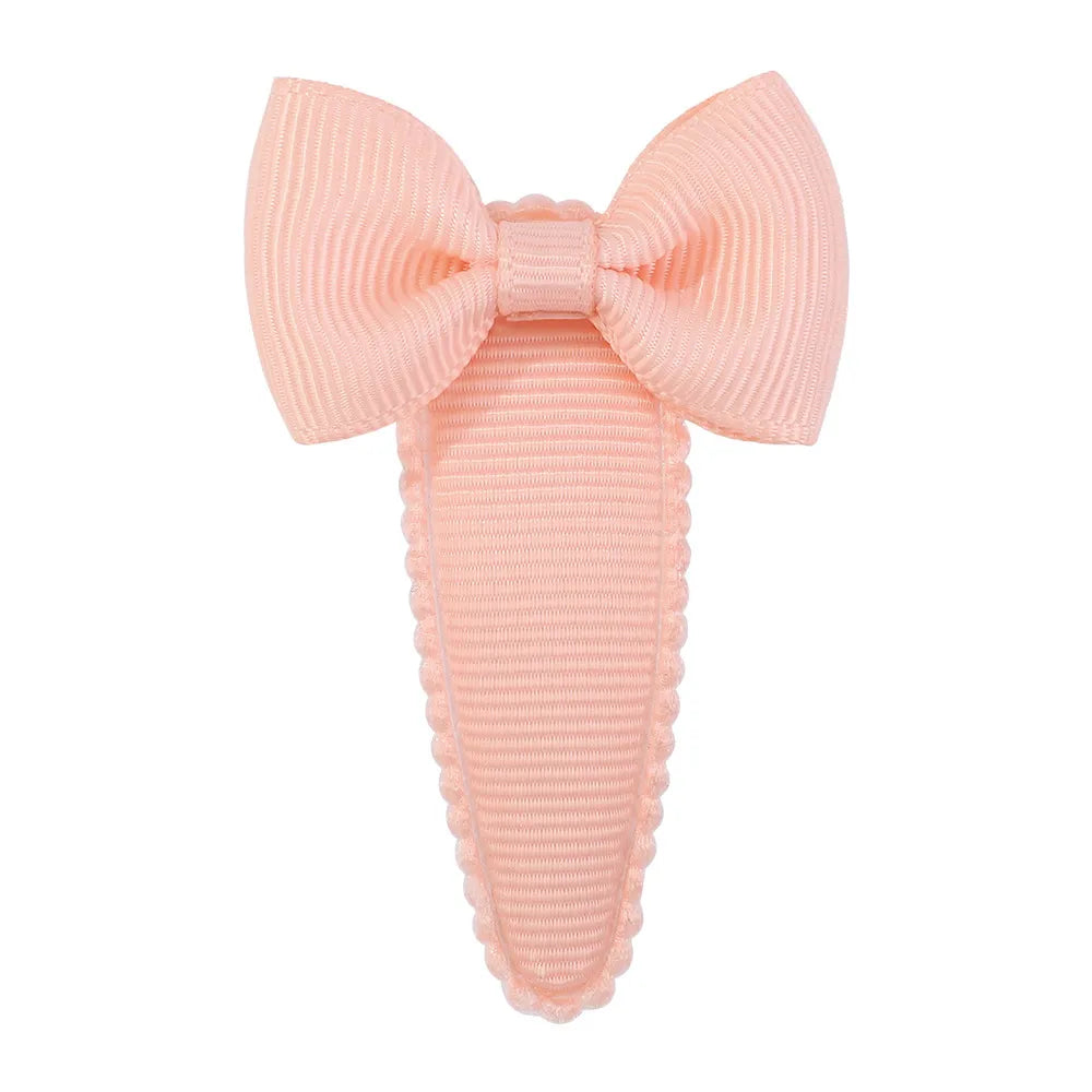 Cute Sweet Solid Color Bow Knot Ribbon Hair Clip