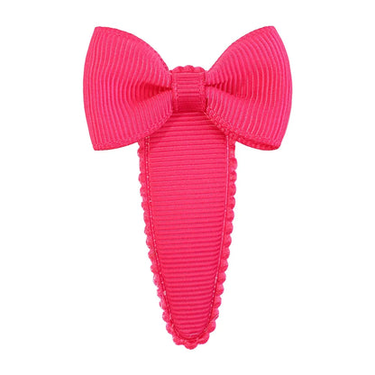 Cute Sweet Solid Color Bow Knot Ribbon Hair Clip