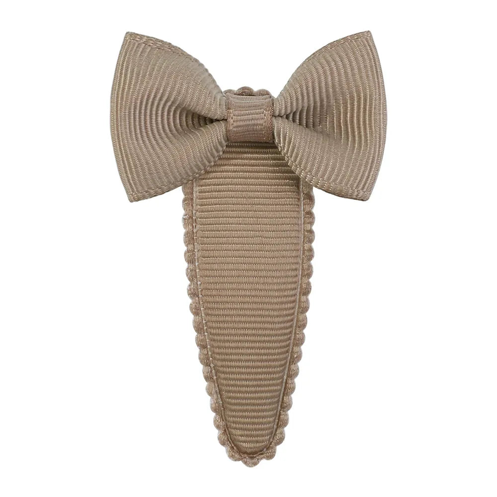 Cute Sweet Solid Color Bow Knot Ribbon Hair Clip