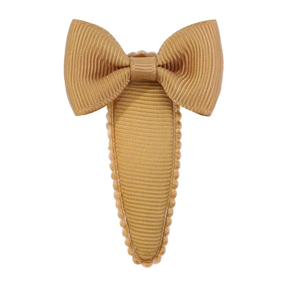 Cute Sweet Solid Color Bow Knot Ribbon Hair Clip