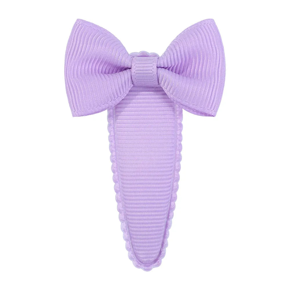 Cute Sweet Solid Color Bow Knot Ribbon Hair Clip