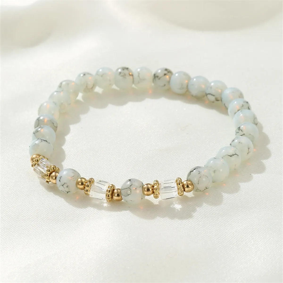 Cute Sweet Solid Color Glass Wholesale Bracelets