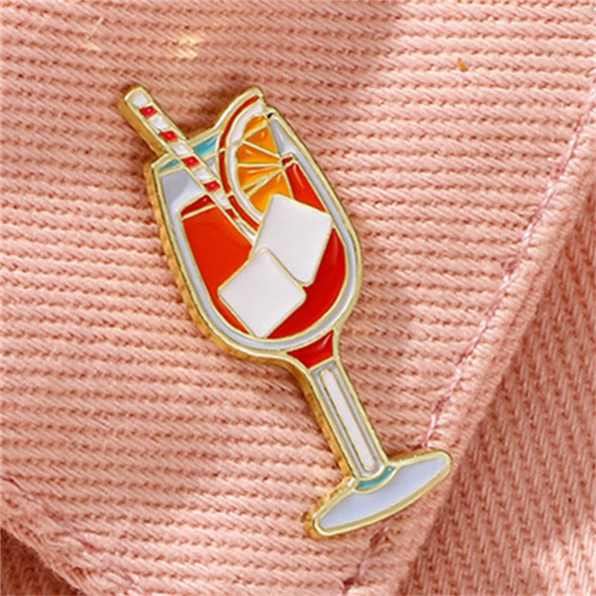 Cute Sweet Streetwear Ice Cream Animal Flower Alloy Stamping Stoving Varnish Plating Unisex Brooches