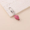 Cute Transparent Resin Fruit Keychain Pendant Cartoon Plastic Key Ornament With Semihandcrafted Detail For Everyday Accessories