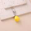 Cute Transparent Resin Fruit Keychain Pendant Cartoon Plastic Key Ornament With Semihandcrafted Detail For Everyday Accessories