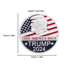 Cute Trump American Flag Metal Unisex Brooches