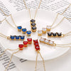 Wholesale Jewelry Cute Vacation Sparkly Titanium Steel Zircon 18K Gold Plated Inlay Jewelry Set