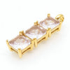 Wholesale Jewelry Cute Vacation Sparkly Titanium Steel Zircon 18K Gold Plated Inlay Jewelry Set