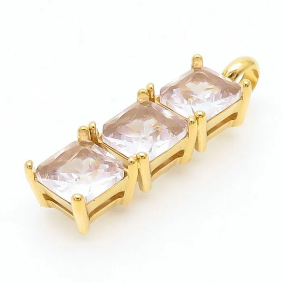 Wholesale Jewelry Cute Vacation Sparkly Titanium Steel Zircon 18K Gold Plated Inlay Jewelry Set