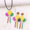 Cute Water Droplets Arylic Printing Women'S Drop Earrings 1 Pair