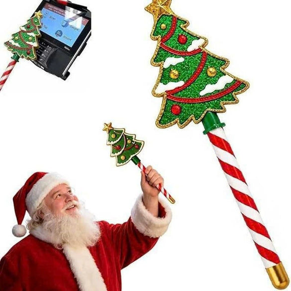 3D Printed Pla Christmas Magic Wand Credit Card Checkout Prop Cartoon Hanging Decoration