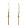 Dark Punk Alloy Cross Sword Geometric Exaggerated Retro Personality Earrings For Women