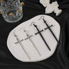 Dark Punk Alloy Cross Sword Geometric Exaggerated Retro Personality Earrings For Women